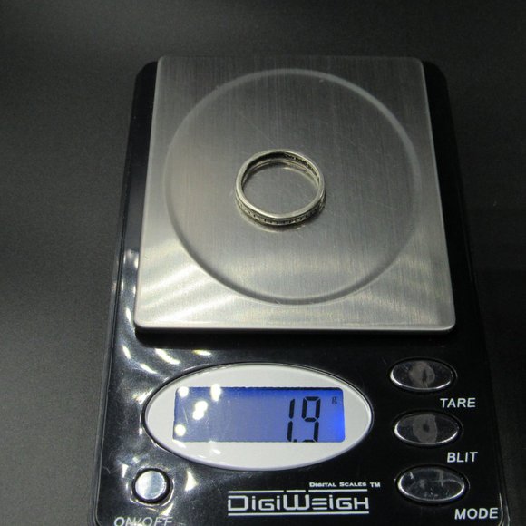 Size 7 Sterling Silver Southern Pattern Band Ring - Picture 7 of 7